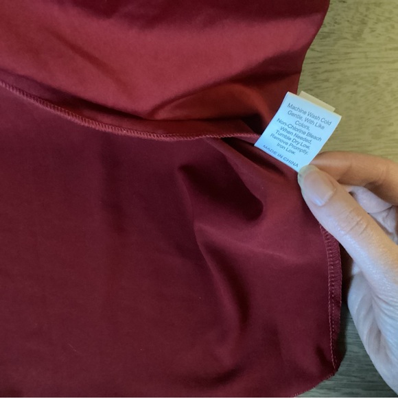 One Off The Shoulder Ruched Wrap Front Split Hem Draped Midi Dress Size Large - Picture 12 of 16